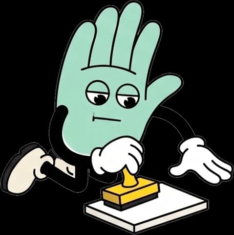 A verifier stamping a finding.